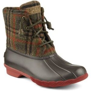 Sperry Saltwater Rain Boots Women 8M